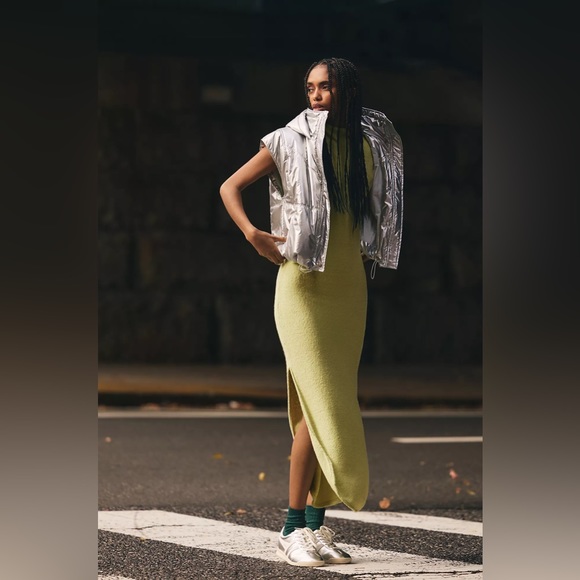 Daily Practice by Anthropologie Metallic Puffer Vest - Picture 3 of 7